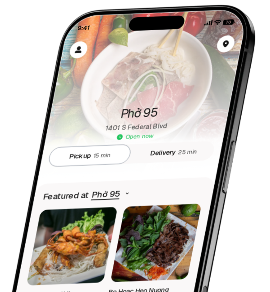 Phở 95 app preview