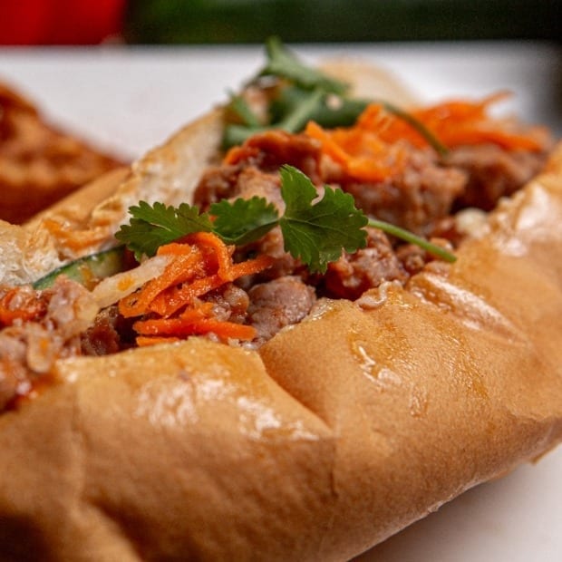 Meatball Sandwich (Banh Mi Xiu Mai).